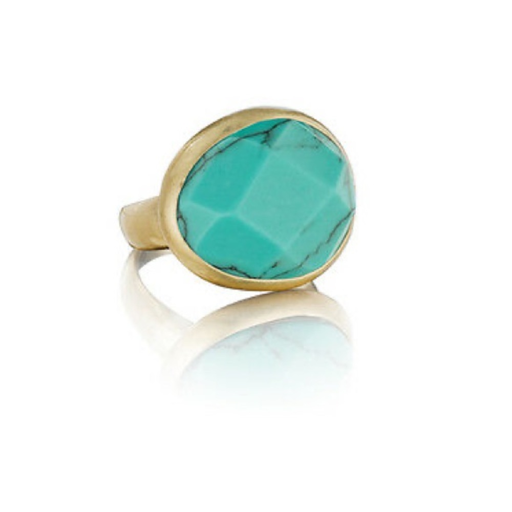 Chloe + Isabel Turquoise and Gold Statement Ring